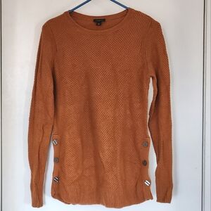 Ann Taylor Factory Pullover Sweater with Buttons